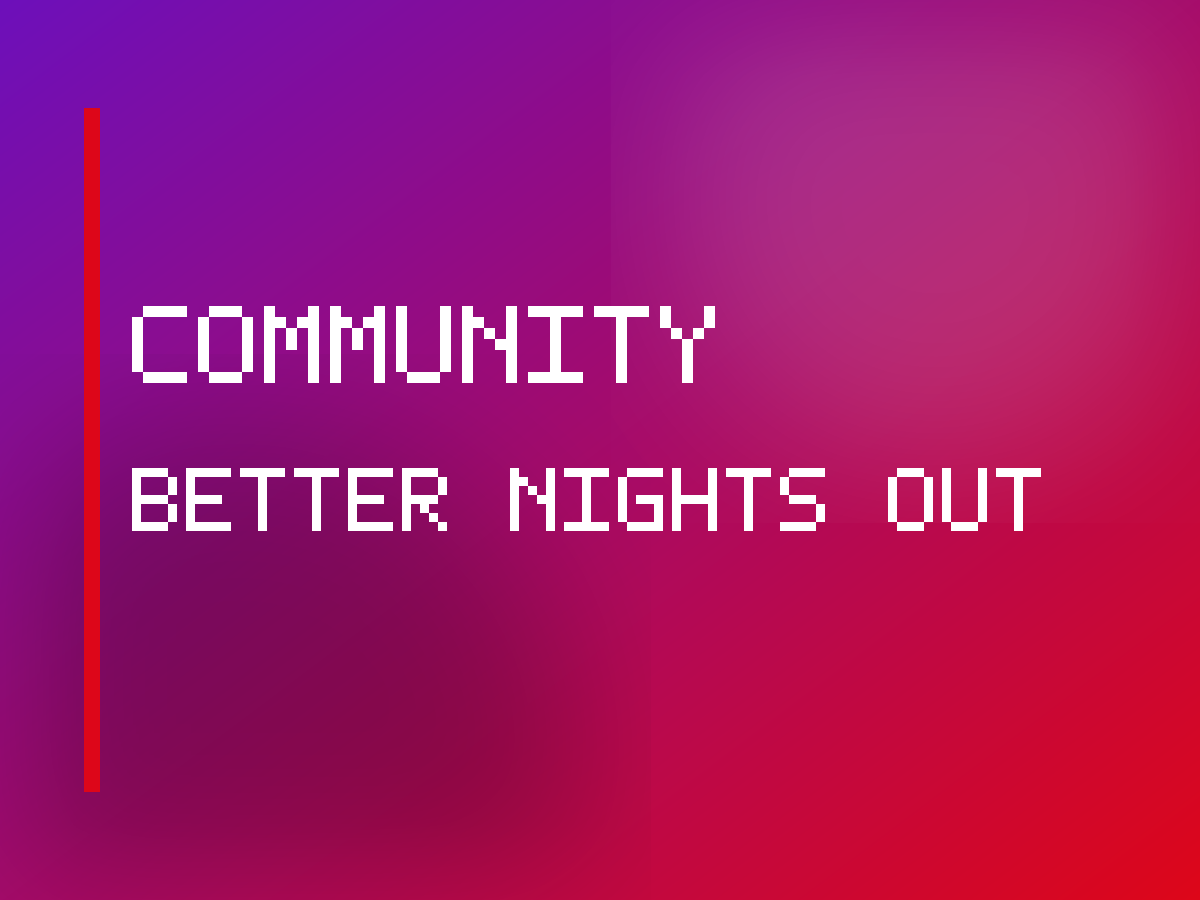 Abstract neon lights representing a queer night out