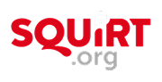 Red bold 'SQUiRT' logo with a droplet above 'i', followed by grey '.org' text.